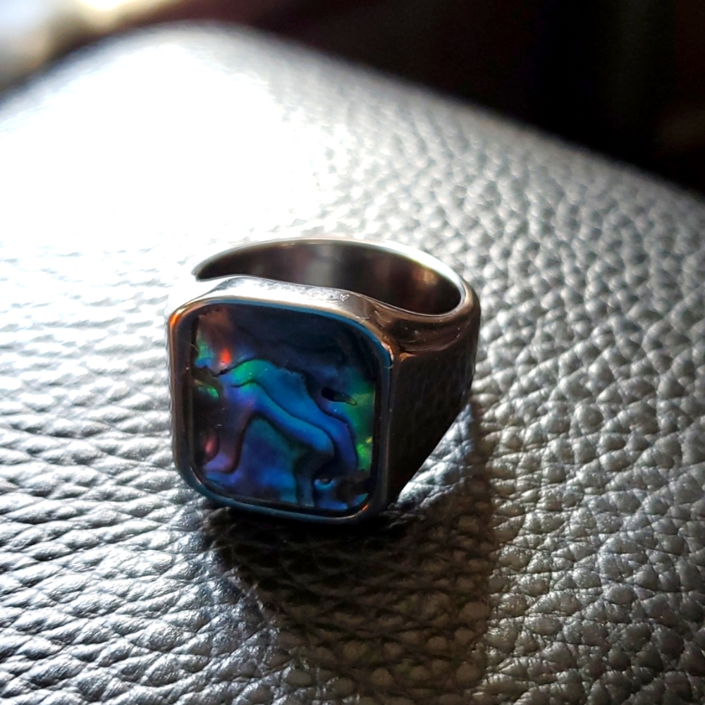 Abalone & Tungsung ring